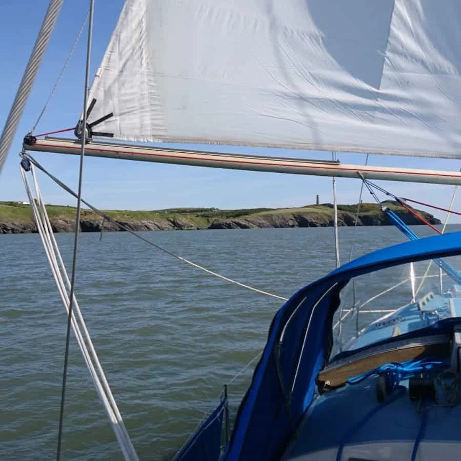 Yacht with view of Wicklow HEad