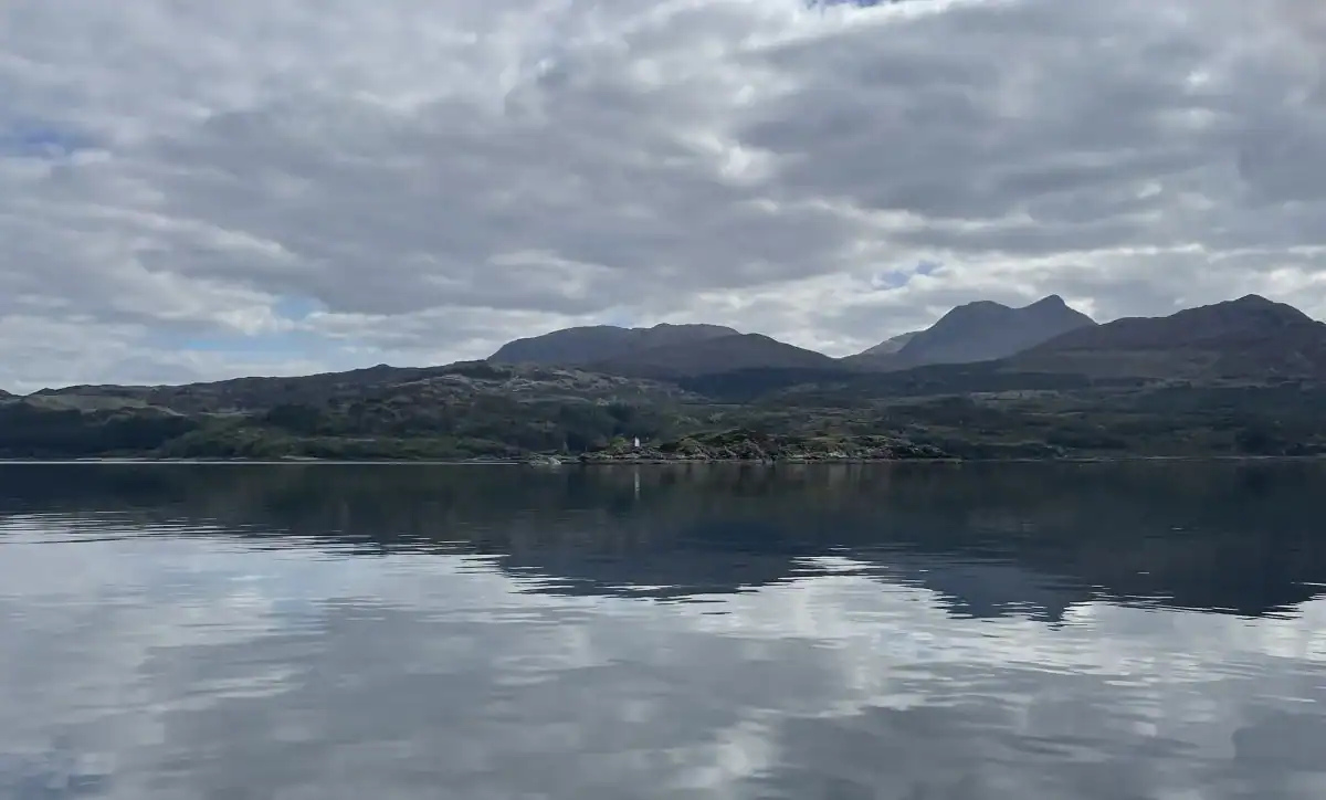 Sky, hills and sea