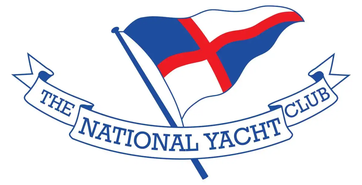 National Yacht Club burgee with text